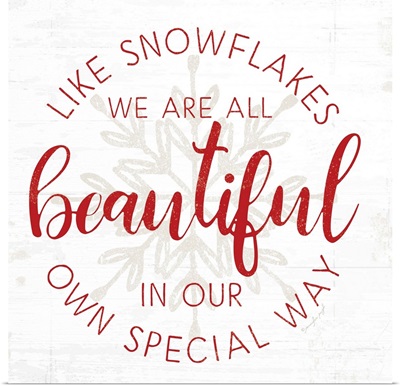 Like Snowflakes - Red