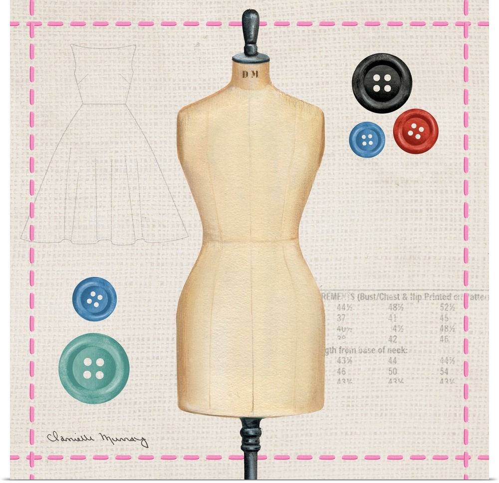 A perfect design accent is SEW perfect for the craft lover!
