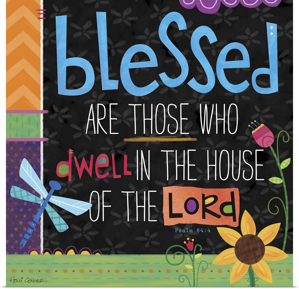 Bold, creative treatment for house blessing.