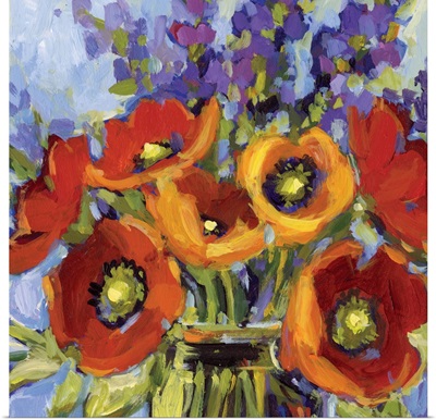 Red And Orange Poppies