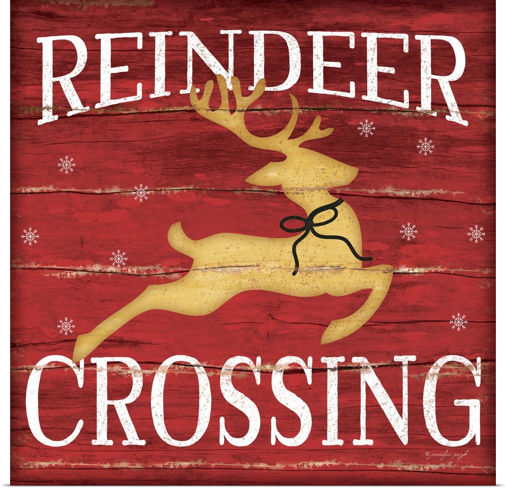 Christmas themed typography artwork in festive seasonal colors.