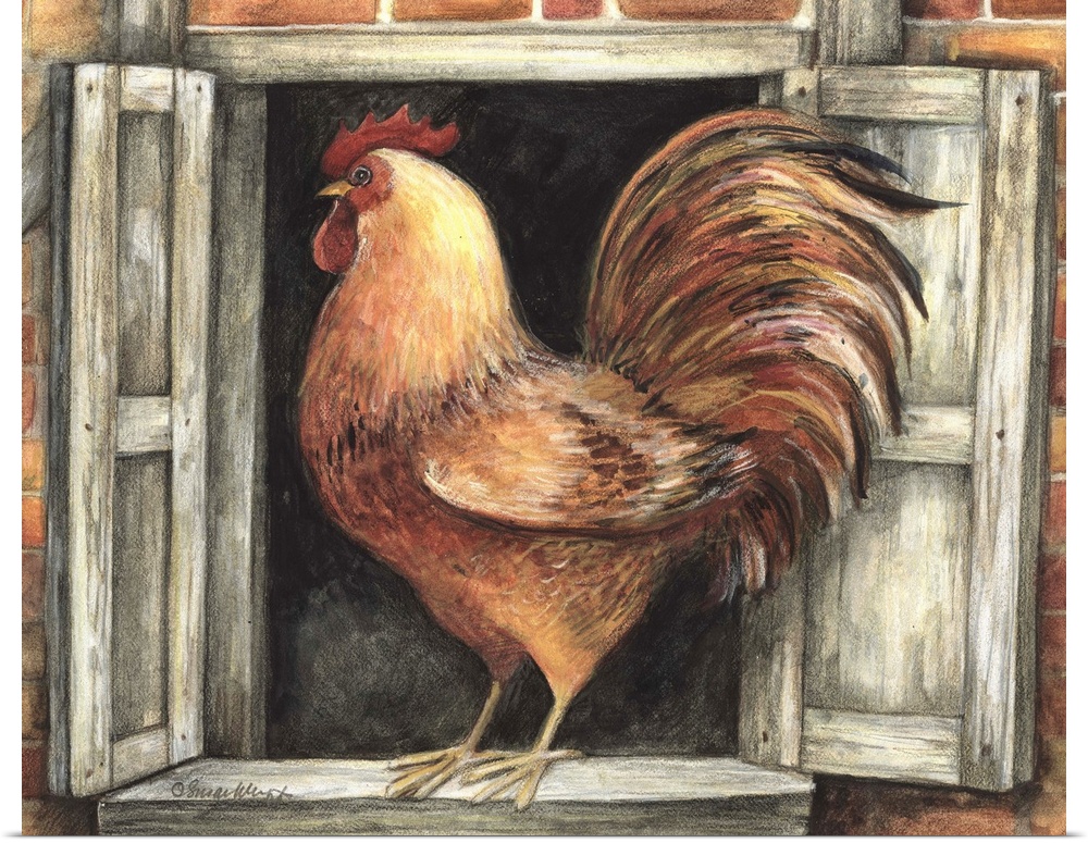 Sophisticated country rooster adds warmth to kitchens