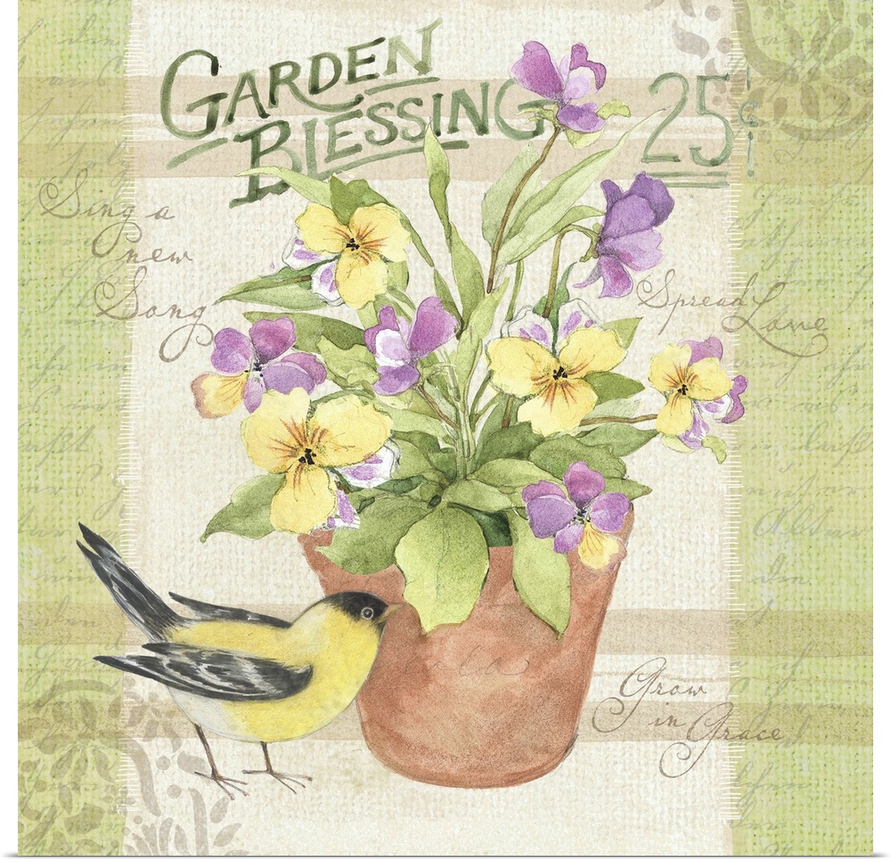 Bring the garden in with this charming and nostalgic seed packet art
