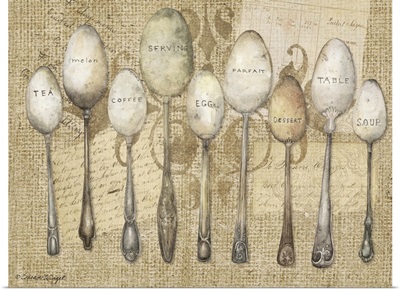 Spoons on Burlap