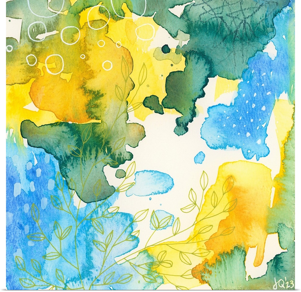 A dynamic and fluid abstract that will go with any decor and in any room!