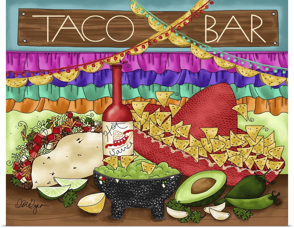 Dig in to the taco bar!
