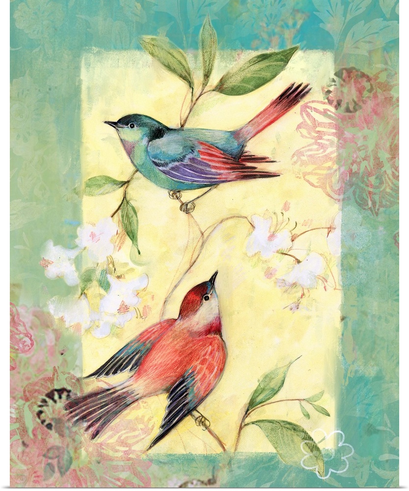 Simple and beautiful bird art for any home decor.