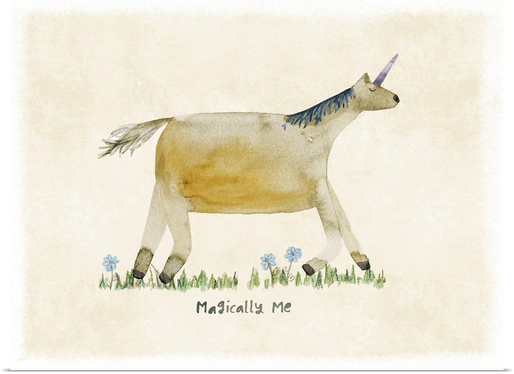 Whimsy abounds in this sweet depiction for a magical unicorn.