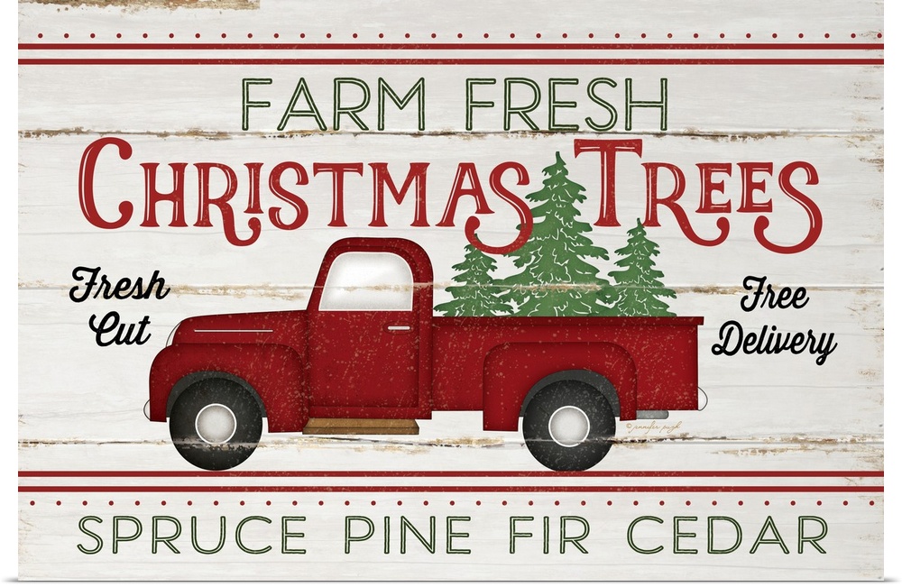 Vintage Truck Farm Christmas Trees