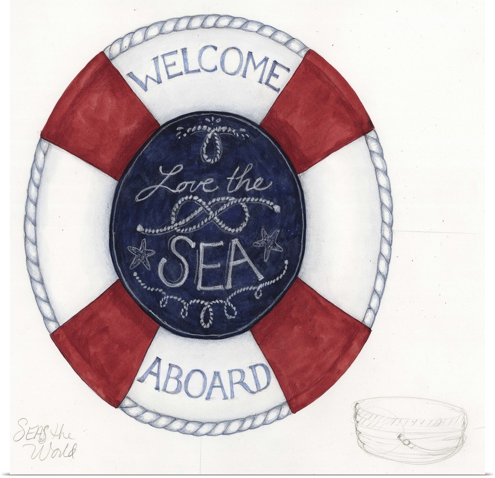 Welcome family and friends aboard with this nautical motif.