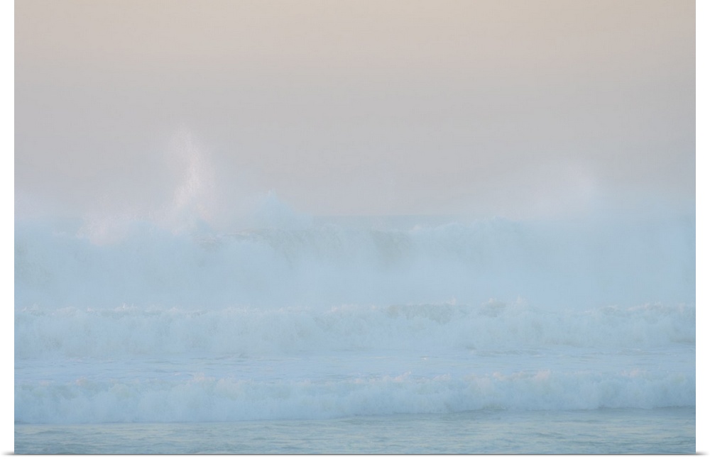 Africa, Morocco, Asilah. Ocean waves on shore. Credit: Bill Young