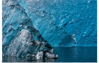 Alaska, Tracy Arm-Fords Terror Wilderness, glacial iceberg floating in Holkham Bay