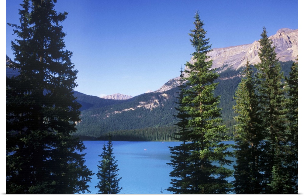 Canada, British Columbia, Yoho NP, Emerald Lake, View From Emerald Lake Lodge