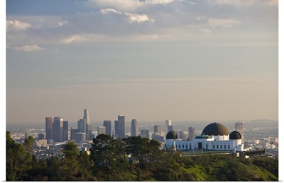 California, Los Angeles. Griffith Park Observatory and downtown