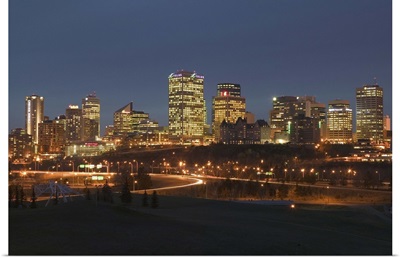 Canada, Alberta, Edmonton, Downtown Skyline