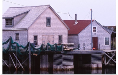 Canada, Nova Scotia. Fish sheds near Peggy's Cove