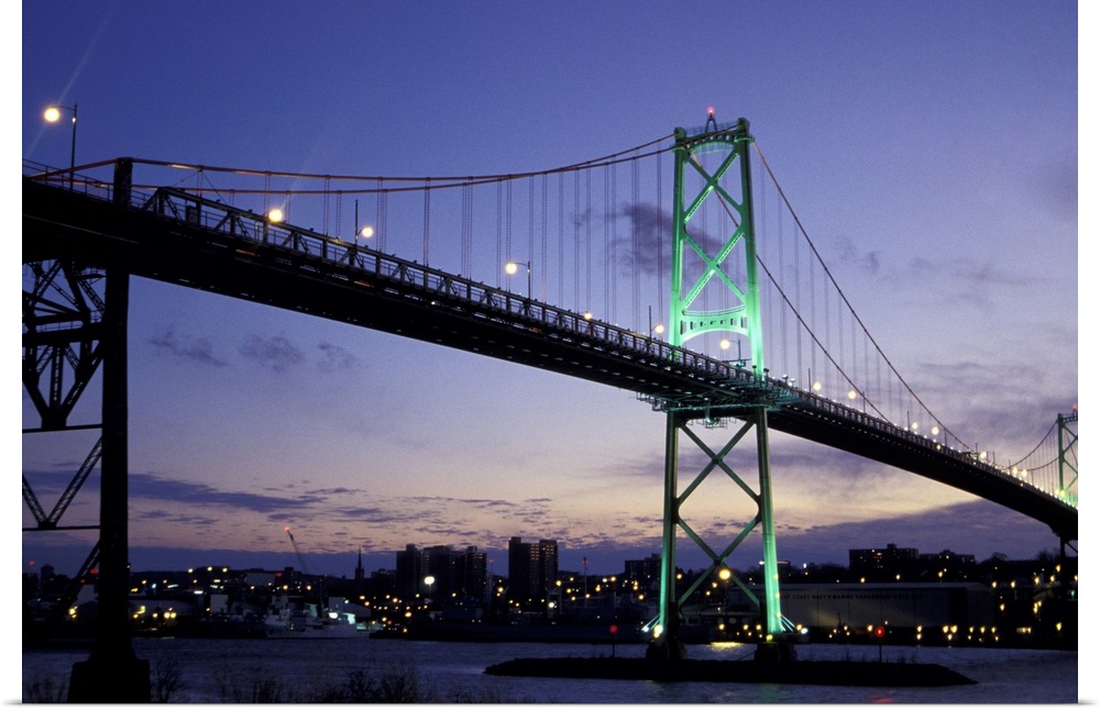 North America, Canada, Nova Scotia, Halifax. MacDonald Bridge