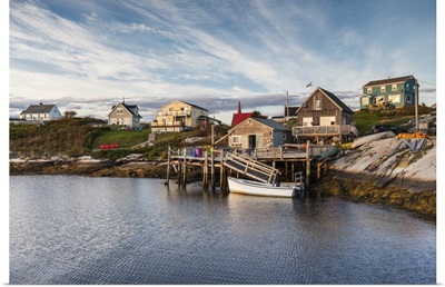 Canada, Nova Scotia, Peggy's Cove, Fishing Village On The Atlantic Coast