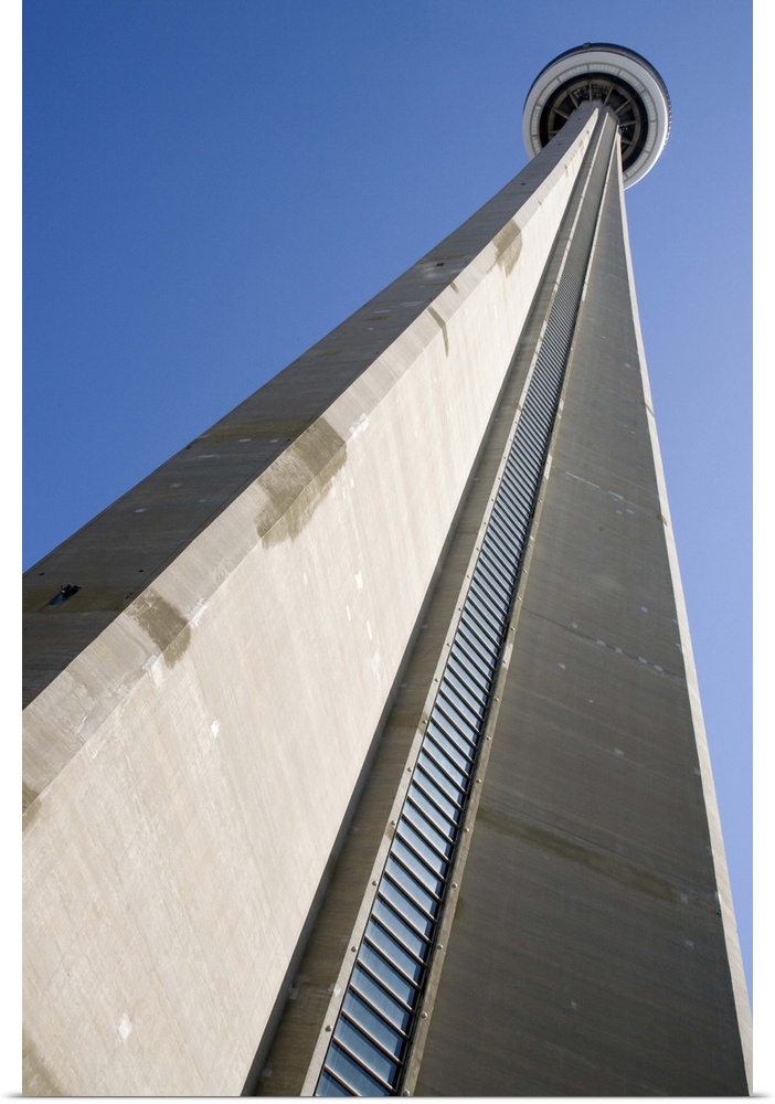 Canada, Ontario, Toronto. View looking up at CN Tower, world's tallest structure of 1,815 feet. Credit as: Wendy Kaveney /...