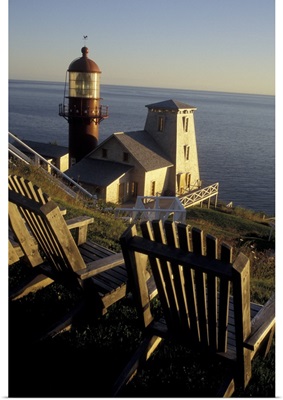 Canada, Quebec, Gaspe Peninsula, Pointe-a-la-Renommee Lighthouse