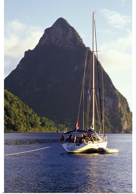 Caribbean, British West Indies, St. Lucia, Caribbean Pitons