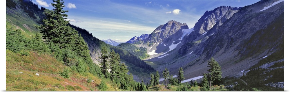 Cascade Pass is the reward after a long hike into the North Cascades National Park, Washington State.