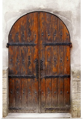 Chateau De Nouvelles, Fitou, Languedoc, A Door, France