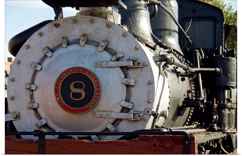 Colorado, Canon City, Royal Gorge Railroad. Property release. Train station, historic engine number eight.