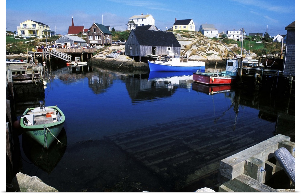 Colorful fishing town of Peggy's Cove in Nova Scotia, Canada.
