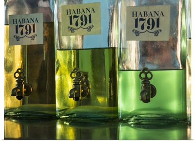 Cuba, Havana, Havana Vieja, UNESCO World Heritage Site, Bottles In Perfumery