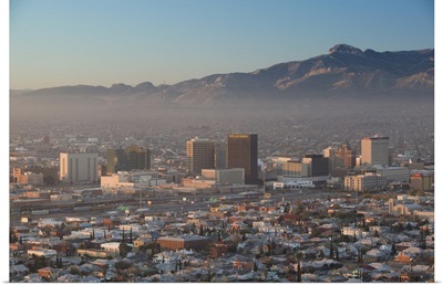 El Paso, Texas, Downtown View from Scenic Drive