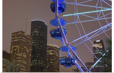 Ferris Wheel in Downtown Houston, Evening