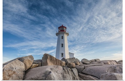 Fishing Village And Peggys Point Lighthouse, Peggy's Cove, Nova Scotia, Canada