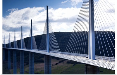 France, Aveyron Department, Millau, Millau Viaduct Bridge