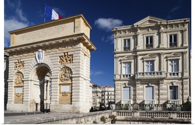 France, Languedoc-Roussillon, Herault Department, Montpellier, Arc D' Triomphe