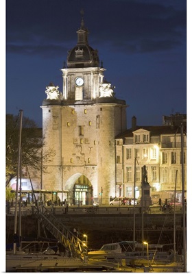 France, Poitou-Charentes Region, La Rochelle, Porte De La Grosse Horloge, City Gate