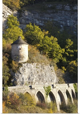 France, Rocamador, Town Fortifications, Route D32