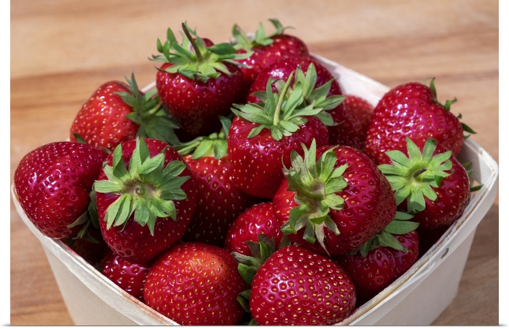 Fresh strawberries.