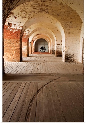 Georgia; Savannah; Arches at Fort Pulaski National Monument