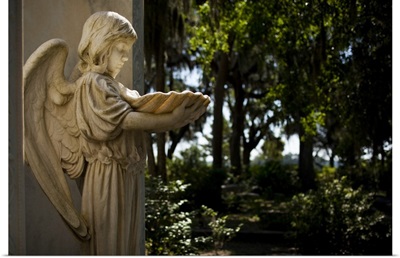 Georgia, Savannah, Graveyard statue