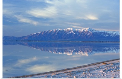Great Salt Lake and Northern Wasatch Mountains, Salt Lake City, Utah