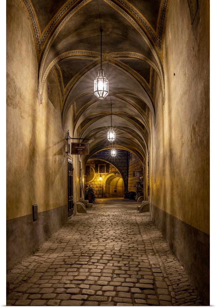 Hallway at Cesky Krumlov Castle in the Czech Republic.