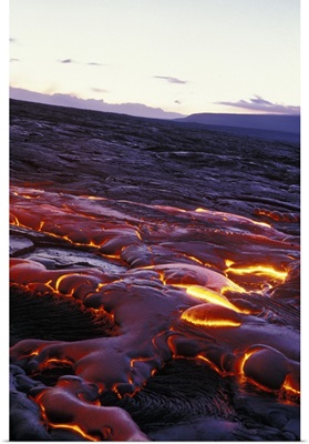 Hawaii Lava Flow at Hawaii Volcano National Park, Big Island