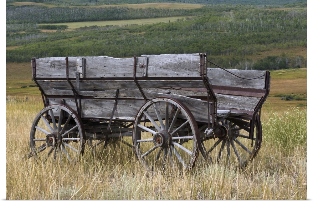 Historic wooden carriage, Alberta, Canada