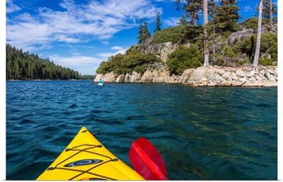 Kayaking In Emerald Bay, Emerald Bay State Park, Lake Tahoe, California