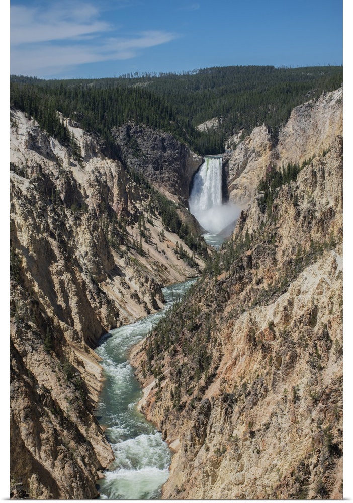 Lower Yellowstone Falls, Grand Canyon of the Yellowstone, Yellowstone National Park, Wyoming, USA.
