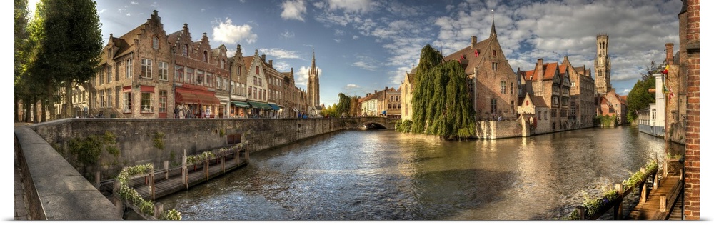 Main canal in Bruges, Belgium.