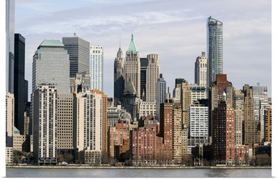 Manhattan Buildings Viewed From The Hudson River