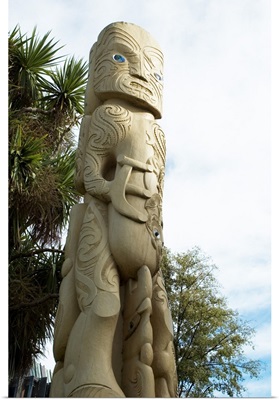 Maori Sculpture, Christchurch City Park, New Zealand