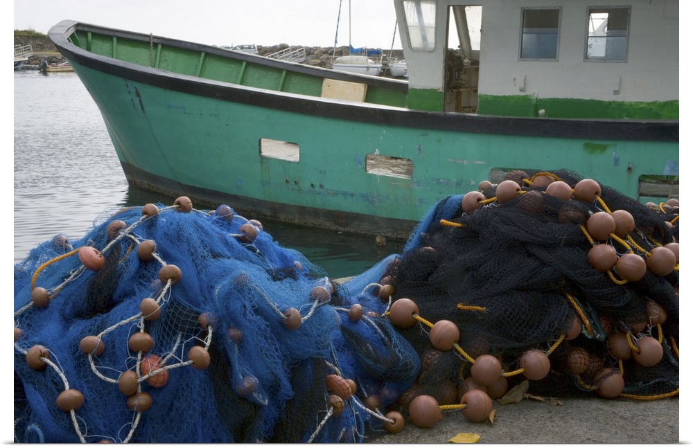 MARTINIQUE. French Antilles. West Indies. Fishing nets